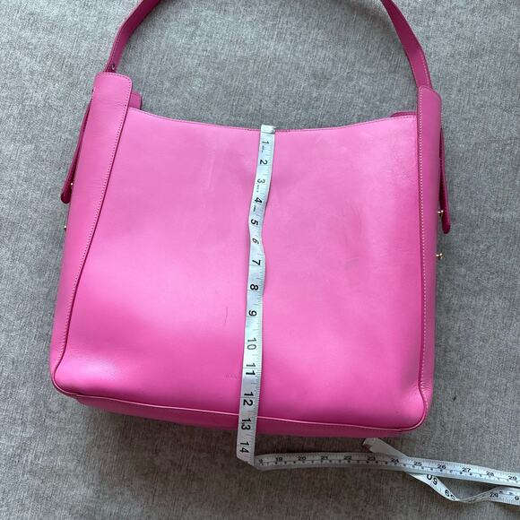 $750 Wandler Lotta Large Pink Leather Tote Bag - Picture 7 of 8